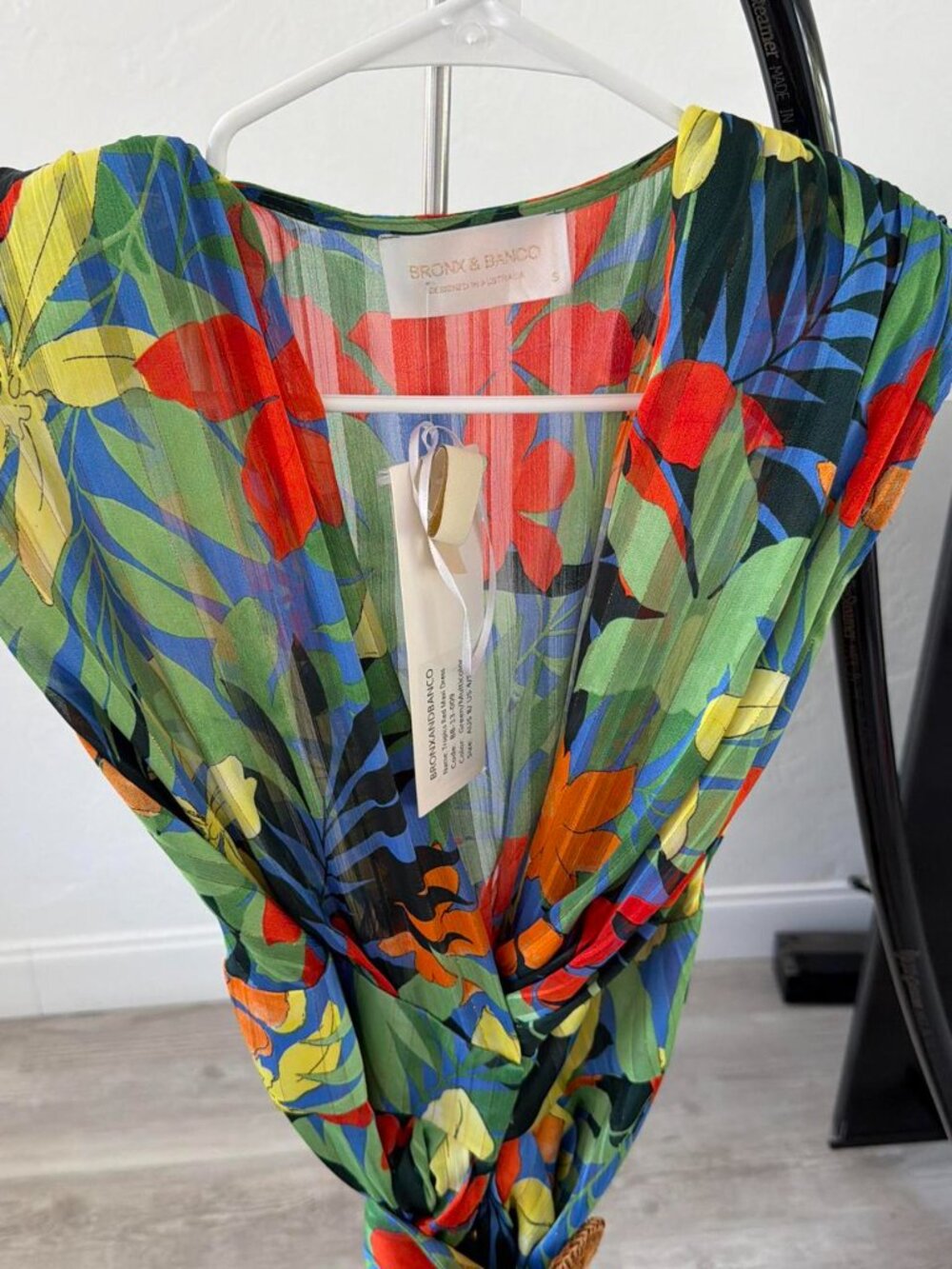 BRONX AND BANCO tropical silk maxi dress - Picture 4 of 6